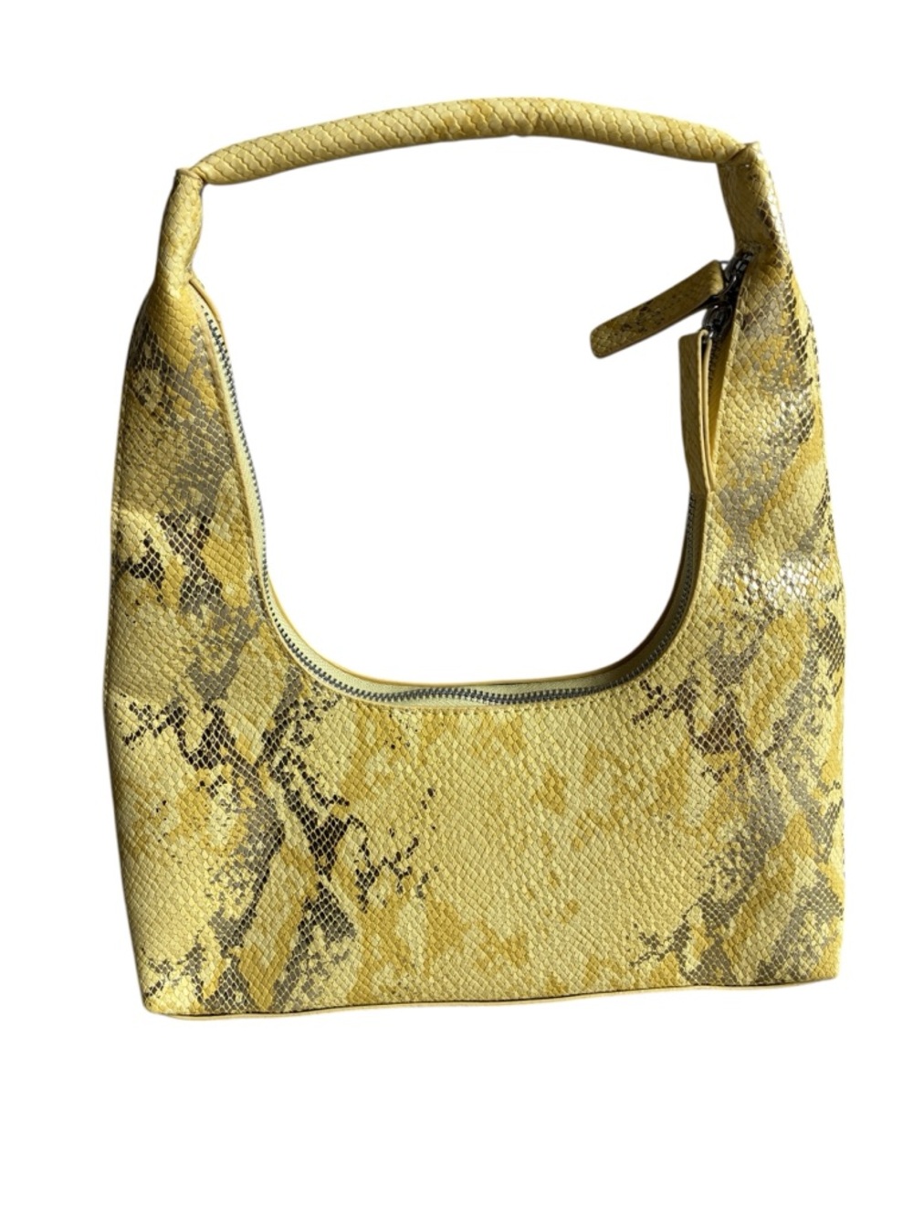 8 Other Reasons Gia Mini Shoulder Bag Yellow Snakeskin Metallic NWT - Picture 4 of 11